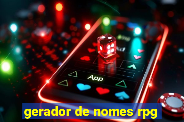 gerador de nomes rpg